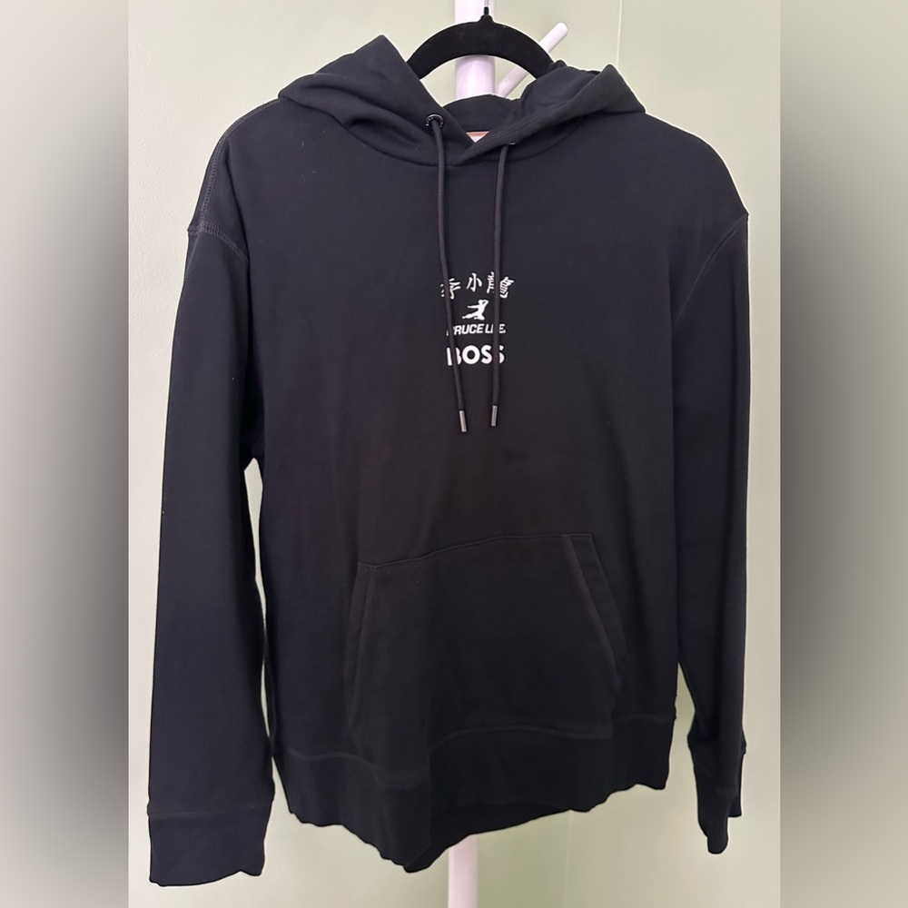Hugo Boss Bruce Lee Hoodie Size L with Embroidered Bruce Lee EC - Picture 2 of 7